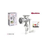 MAXHOME-Picadora de Carne Quttin,Aluminio,Manual Clásica Soporte de Mesa,trituradora de Mano con Abrazadera, trituradora de Mano para Carne, Verduras, Carne, para Hacer Barbacoa, Salami, Hot Dogs,18x23cm - details 0