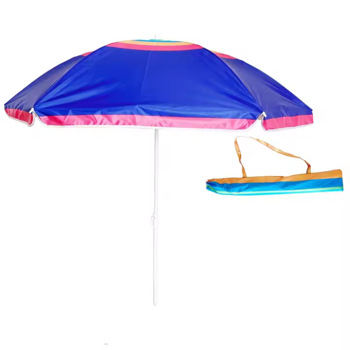 Sombrilla para Playa, Jardín o Piscina Sombrilla de Hierro diámetro 180-300cm Inclinable con Protección Solar UV50+ - 1