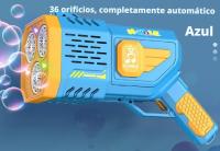Pistola de Burbujas de Jabón Para Niños Automática con Dos Botellas Triple Cañón Luces LED para Fiestas Reuniones en la Playa Cumpleañ Regalo para Niñosos - details 3