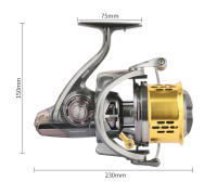 Carrete De Pesca DEUKIO Potente 20KG Para Agua Salada 8000 10000 12000 Long Shot Surfcasting Carrete De Spinning Para Oceano Río Y Lago - details 3