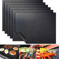 1Pc Alfombra De Barbacoa Para Asador No Pegajosa Y Reutilizable Herramienta De Cocina Para Fiesta Al Aire Libre - details 0