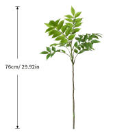 Arbusto Artificial De Ficus Grande 76-140cm Hojas De Palma Verdes Postizas Para Decoración De Jardín Y Hogar Material Plástico - details 5
