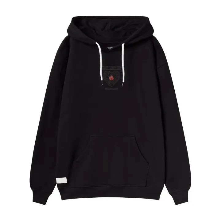 BRAVE;DMIND BLACK HOODIE - 1