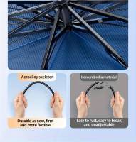 Parabrisas De Coche Con Asa Rotativa De 360° Y Flexible Para Verano Bloquea Los Rayos UV Material De Poliéster Grueso - details 7