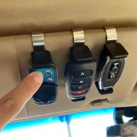 Nuevo Portador De Llave De Coche Clip Para Visera De Sol Control De Puerta De Garage Ajustable Accesorios Para Control Remoto De Garage Abrepuertas - details 0