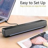 Altas de Barra de sonido con Alimentación USB para orden, de escritorio y portátil, color Negro (USB) - details 2