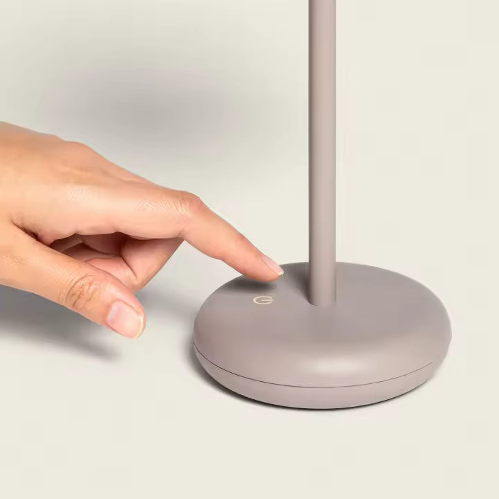 Ledkia Lámpara de Mesa LED Portátil Exterior con Batería USB Recargable Galdan Topo - 1