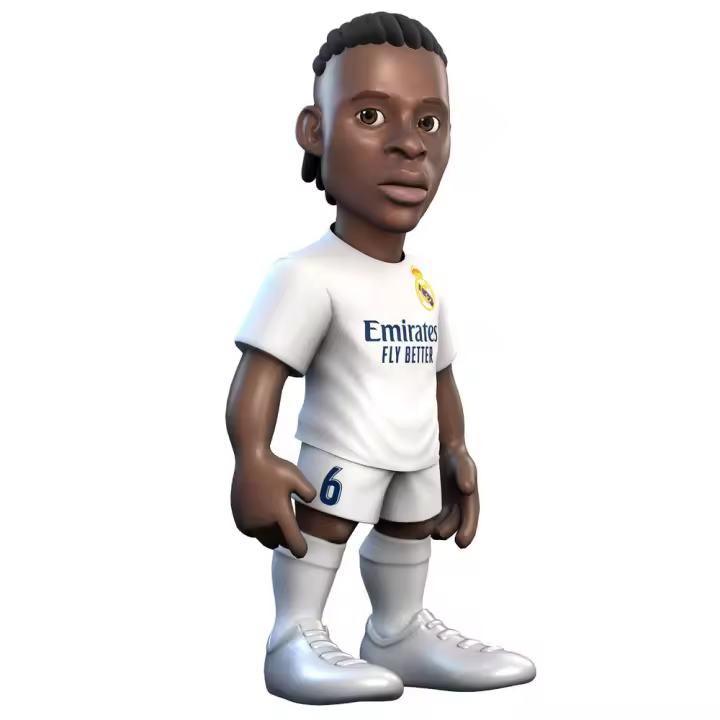 Figura Minix Eduardo Camavinga Real Madrid 12cmFigura  Coleccionable - Idea de Regalo- Mercancia Oficial - Juguetes para Niños y Adultos - Movies Fans - Muñeco para Coleccionistas y Exposición - 1