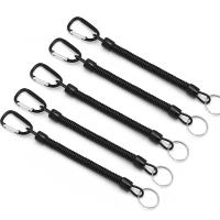 Lanyards De Pesca 5pcs Retráctiles Tácticos Con Resorte Elástico Y Ganchillo Antipérdida Para Teléfono Y Llaves De Camping - details 0