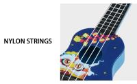 Mini Guitarra De 4 Cuerdas Clásica Ukulele Juguete Instrumento Musical Para Niños Principiantes Simulación De Juego Educativo Pequeña Guitarra - details 15