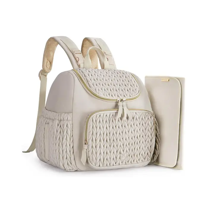 Bolsa de pañales para Mamá, mochipa para pañales, mochila para Mamá, mochila de viaje para Mamá, cambiador con bolsillo lateral - 1