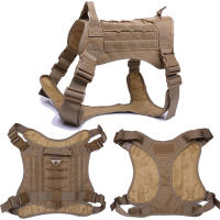 Harnés Táctico Para Perros De Tamaño Pequeño Mediano Grande Con Correa Y Collar De Entrenamiento Militar Para Caminar Y Caza - details 0