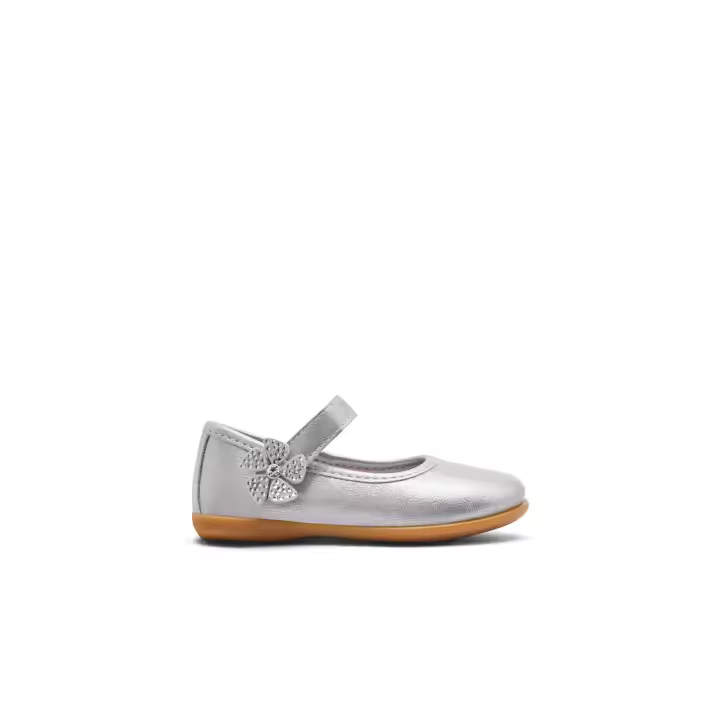 Conguitos - Zapatos para niña estilo bailarina cómodos (Blanco / Talla 24) - 1