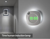 Lámpara De Pared Con Sensor De Movimiento LED Recargable Magnética Para Baño Y Dormitorio Iluminación Nocturna Con Reloj Corredor Decorativa Interior - details 0