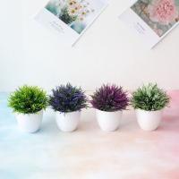1 Pcs Planta Artificial De Pheonix En Maceta Ball De Hierba Verde Simulada Decoración Para Sala De Estar Oficina Y Festivales - details 0