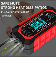 Cargador De Batería Para Coche Y Motocicleta 24V 12V 10A Dispositivo De Carga De Batería Lead-acid Con Reparación De Pulso Y Pantalla LCD Digital Inteligente - details 14