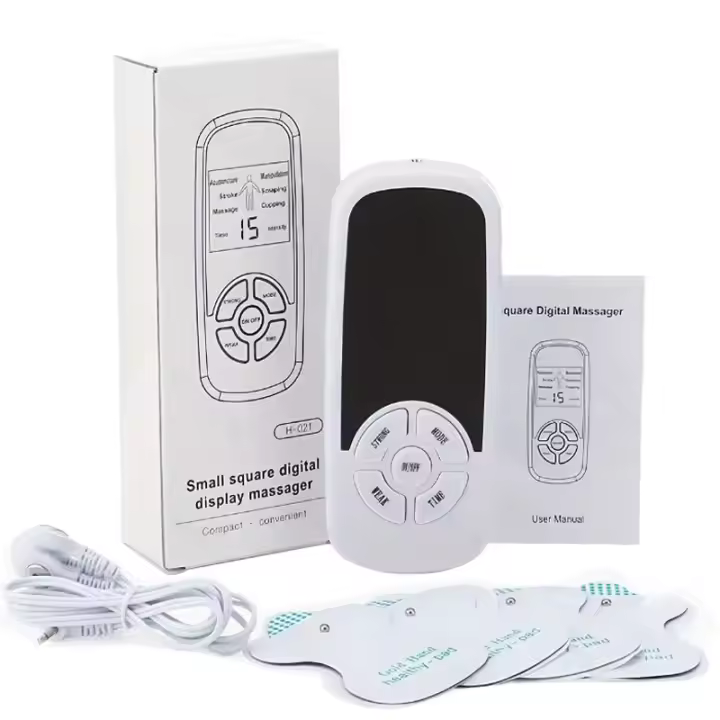 Estimulador Muscular Eléctrico EMS Con Pulso Masajeador Corporal Para Espalda Y Cuello Terapia De Acupuntura Meridiana Digital Herramientas De Masaje - 1