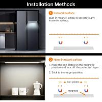 Luz De Sensor De Movimiento LED Wireless Recargable Para Armario Escalera Iluminación De Cocina Tipo C Luz Noturna Para Gabinete - details 5