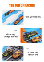 Juego De Carriles Para Coches De Eje Para Niños Tracks De Carreras DIY Educativo Y Interactivo Juguete Para Niños De Plástico ABS Sin Batería - details 5
