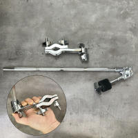 Soporte De Tambor Universal Para Cimbal Metal Ratchet Clamp Extensión De Brazo Compatible Con La Mayoría De Los Conjuntos Estándar De Batería - details 1