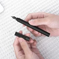 Hongdian H3 Pluma Fuente De Aleación De Aluminio Con Clip De Bambú Iridium EF 0.4mm Para Escritura Suave Estilo De Oficina Y Negocios - details 3