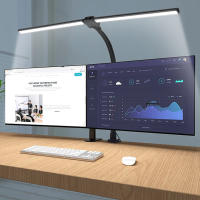 Lámpara De Escritorio LED Doble Cabeza 24W Con Control Remoto Y 5 Niveles De Brillo 5 Modos De Iluminación JGT Moderna Para EU/US/UK - details 0