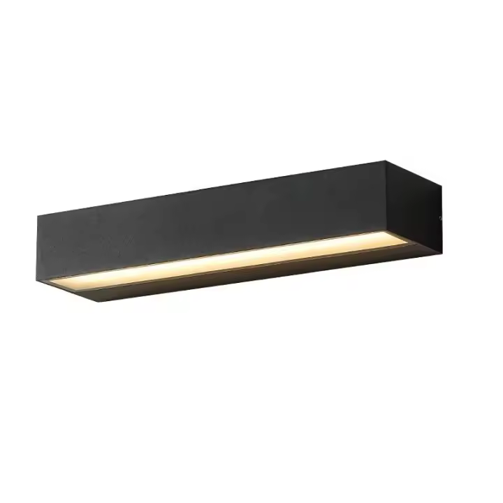 Aplique de exterior, aplique de pared Blanco cálido LED3000K - Negro 30CM - 1