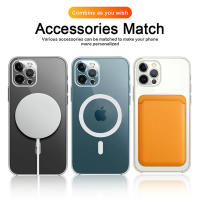 Carcasa Magnética De Lujo Para iPhone Compatible Con Magsafe Transparente Resistente a Arañazos Y Huellas Con Carga Inalámbrica Compatible Con Modelos 15 13 12 Mini 11 14 pro Max 8 plus X XR XS MAX - details 14