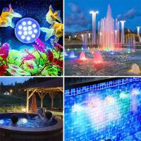 Luz Submersible Recargable RGB Para Piscina Con Control Remoto Impermeable Para Decoración De Bañera Fuente Luz LED De Batería Incluida Protección IP68 - details 8