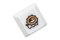 Keycap De Gato Calico Lindo Para Teclado Mecánico De Juego Con Estilo Meme Color Naranja Blanco Negro Subido Por Dye Compatible Con Stems MX - details 15