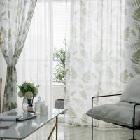 Cortina De Ventana Transparente De Paja De Doble Hoja Gauze Fino Cortina De Tule Voile Para Habitación Moderna Estilo Floral - details 5