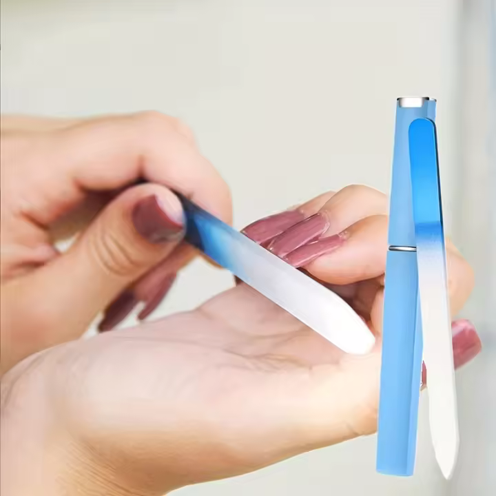 Archito De Uñas De Vidrio Colorido Para Manicura Y Pediura Con Tubo Abs Polishing Medium Para El Cuidado De Las Uñas - 1