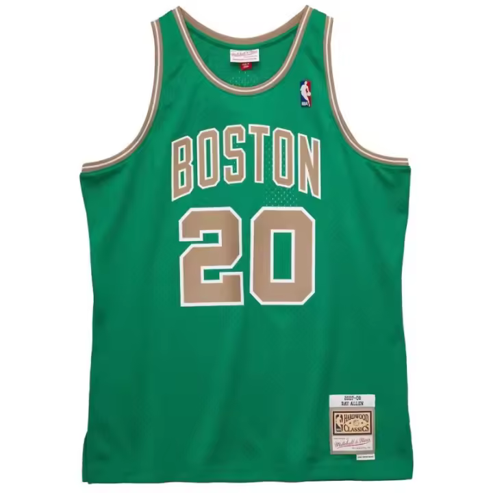Camiseta Ray Allen con Boston Celtics NBA Swingman 2007-08 "ST Patrick´s Day Mitchell & Ness - 1