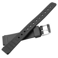 Ociodual Repuesto Correa de Silicona Pasadores Metal Compatible con Reloj Casio F91W F-91W Negro Recambio Resina Resortes - details 6