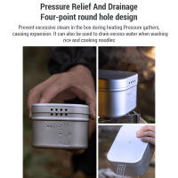 Caja De Almuerzo Campingmoon Plegable De Aluminio 650ml / 1300ml Con Mango Para Camping Picnic Contenedor Bento De Acampar - details 14