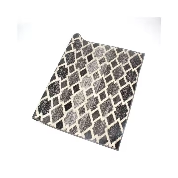 Alfombra de Hogar 100% Polipropileno 67 x 125 cm modelo TOSCANA (Gris) - CREVICOSTA QUALITY MARK MARCAS DE CALIDAD - 1