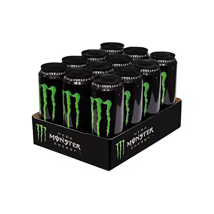 Monster Mega Green - Pack 12 Latas 558ml - Bebida Energética Refrescante - 1