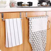 Rack De Toalla De Acero Inoxidable 1PC Soporte Colgante Para Puerta Baño Cocina Armario Herramienta De Almacenamiento Fácil Instalación - details 0
