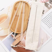 Juego De Pajillas De Vidrio Borosilicato Resistente Al Calor Reutilizable Con Cepillo Para Té De Burbujas Smoothies Y Cocktails Accesorios De Barra - details 1