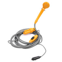 Kit De Ducha Portátil Para Exteriores 12V Con Bomba De Agua Y Cable De 6 Metros Con Enchufe De Luz De Cigarrillo Máx 2.5L De Agua Por Vaso - details 1