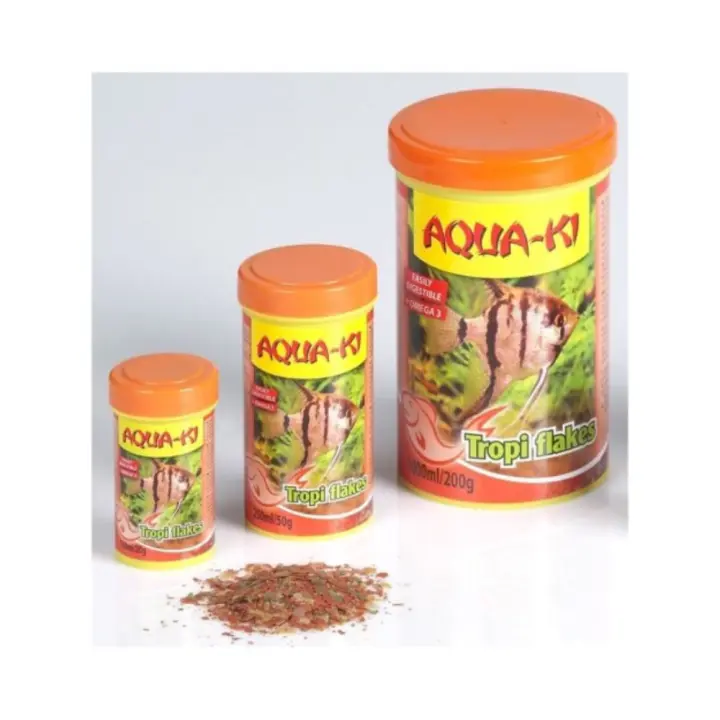 Alimento en Escamas para Peces Tropicales Aqua-Ki Tropi Flakes - 1