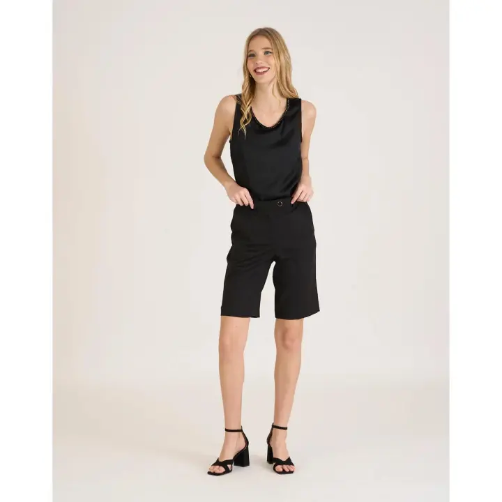 NAF NAF - Bermuda de vestir Negro de NAF NAF - 1