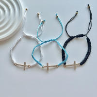Set De 12 Pulseras De Color Inlazadas Con Diamantes Para Hombres Y Mujeres Estilo Minimalista Y Temperamental Pulsera De Encaje - details 2