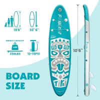 FunWater  tabla paddle surf hinchable 2 personas，tablas padel surf y kayak piragua hinchable，pádel surf tabla，Accesorio de Remo Ajustable, Bomba, Mochila de Viaje, Correa de Seguridad - details 4