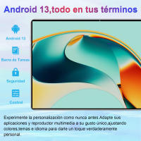 Tablet Android 2025, Versión Global, 14 Núcleos,Nueva Red, 20000mAh,16GB + 1TB, 10,1 Pulgadas, Android 13,0, Wifi - details 3