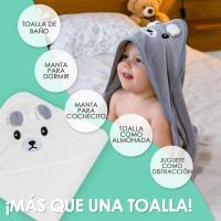 2 Unidades Toalla bebe - Regalo bebe recien nacido niño - Toallas bebe con capucha de animales 0-3 años - Albornoz bebe baño - Capa de baño bebe - Regalos para bebes recién nacidos （31*31） - details 1
