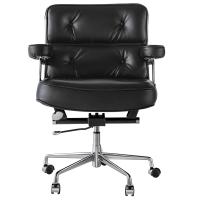 TY205B Dark Brown Robin Chair Genuine Leather Lobby Office Computer Chair Home and Office Chair Swivel Chair - details 1