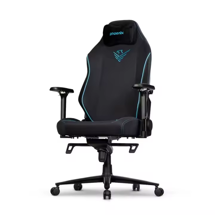 Phoenix - Silla gaming Phoenix MONARCH XL negra con respaldo reclinable hasta 165°, ajuste lumbar dual y cilindro de gas clase 4 XL para adultos - 1