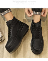 Zapatos De Baloncesto Casuales Para Hombre Botas De Tobillo Altas Plataforma Zapatillas Deportivas Con Suela Gruesa Para Exterior - details 5