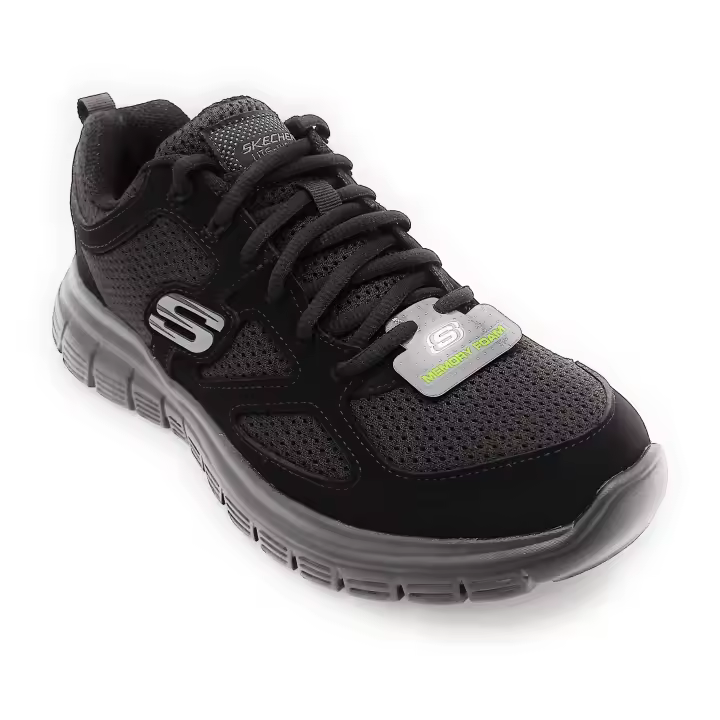 ZAPATILLAS DEPORTIVAS SKECHERS SPORT, PARA HOMBRE. MOD: BURNS-AGOURA  52635/BBK. CON PLANTILLA DE MEMORIA - 1